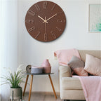 Horloge Murale en Plastique - Horloge Ronde de 30 cm Disponible en Plusieurs Couleurs