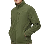 Veste Polaire Homme - Col Montant avec Fermeture Éclair et Poches Zippées