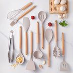 Ensemble d'Ustensiles de Cuisine en Silicone - Cuisson et Préparation des Aliments