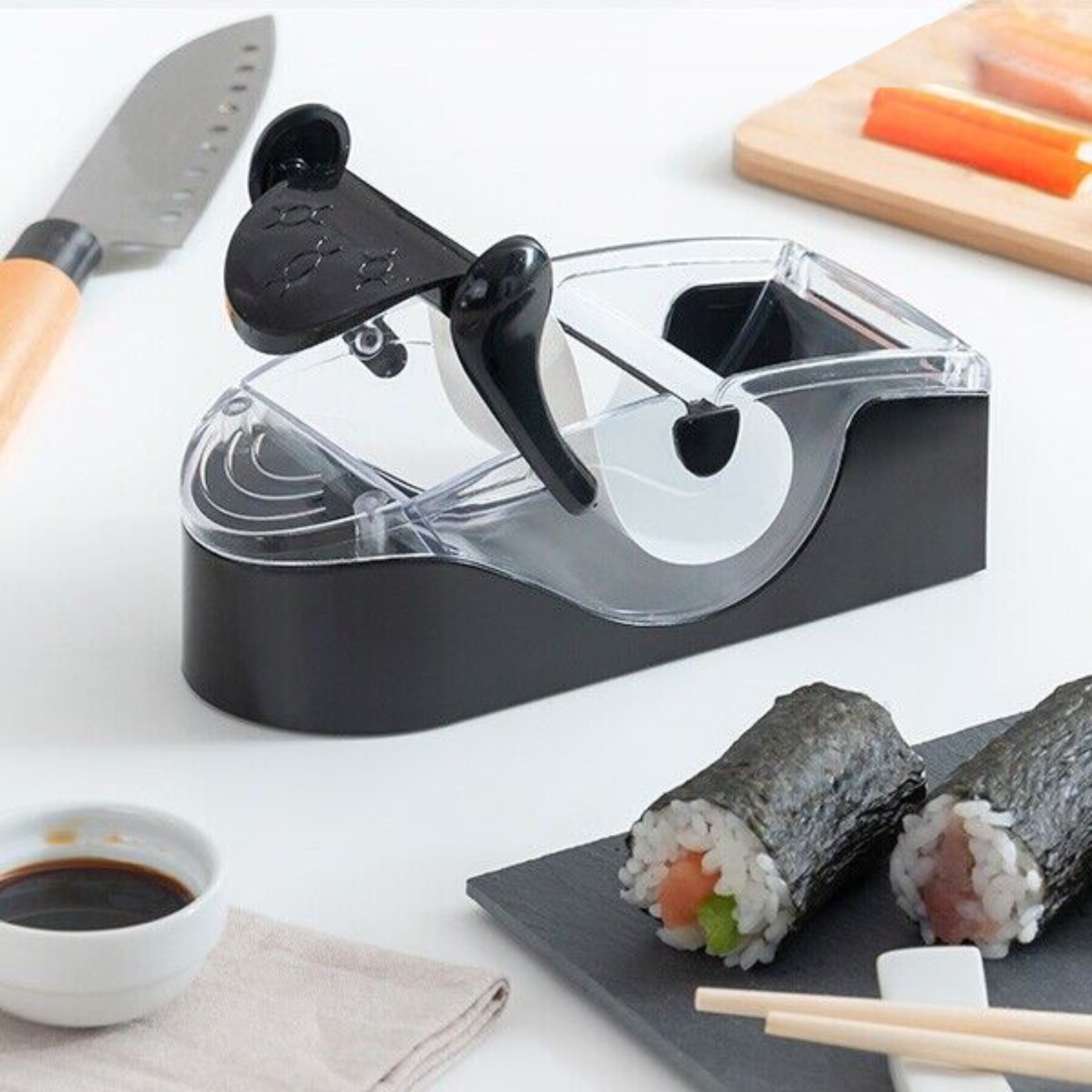 Appareil à Rouleaux de Sushi - Outil Manuel en PP de Qualité Alimentaire pour Sushi Maison