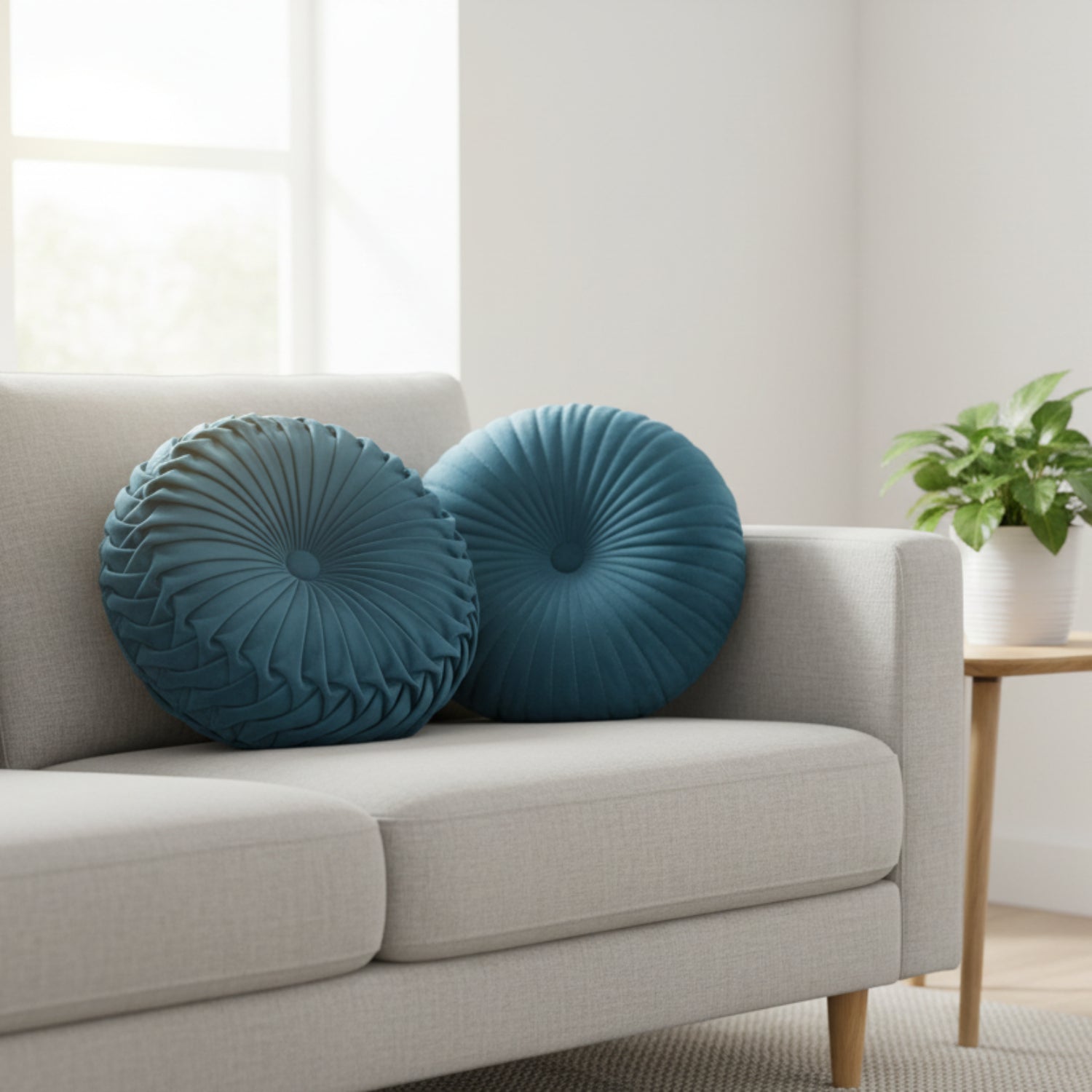 Coussin Décoratif Fluffy - Coussin Doux avec Housse Amovible et Lavable