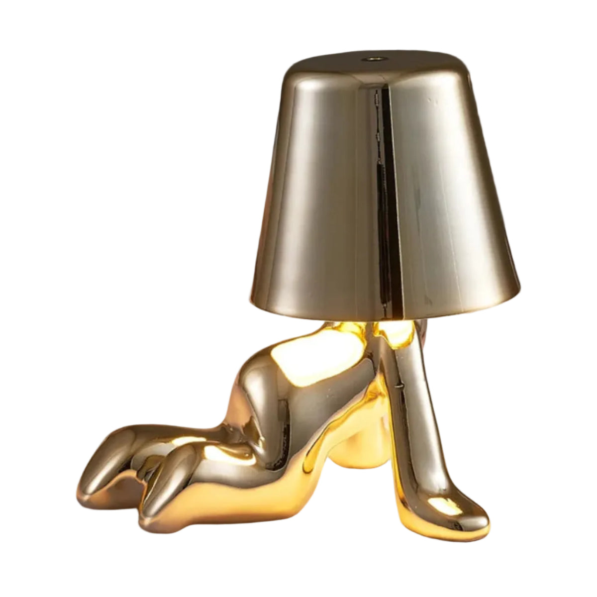 Lampe de Table LED Rechargeable - Aluminium et Résine avec Éclairage Réglable