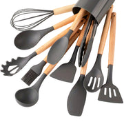 Ensemble d'Ustensiles de Cuisine en Silicone - Cuisson et Préparation des Aliments