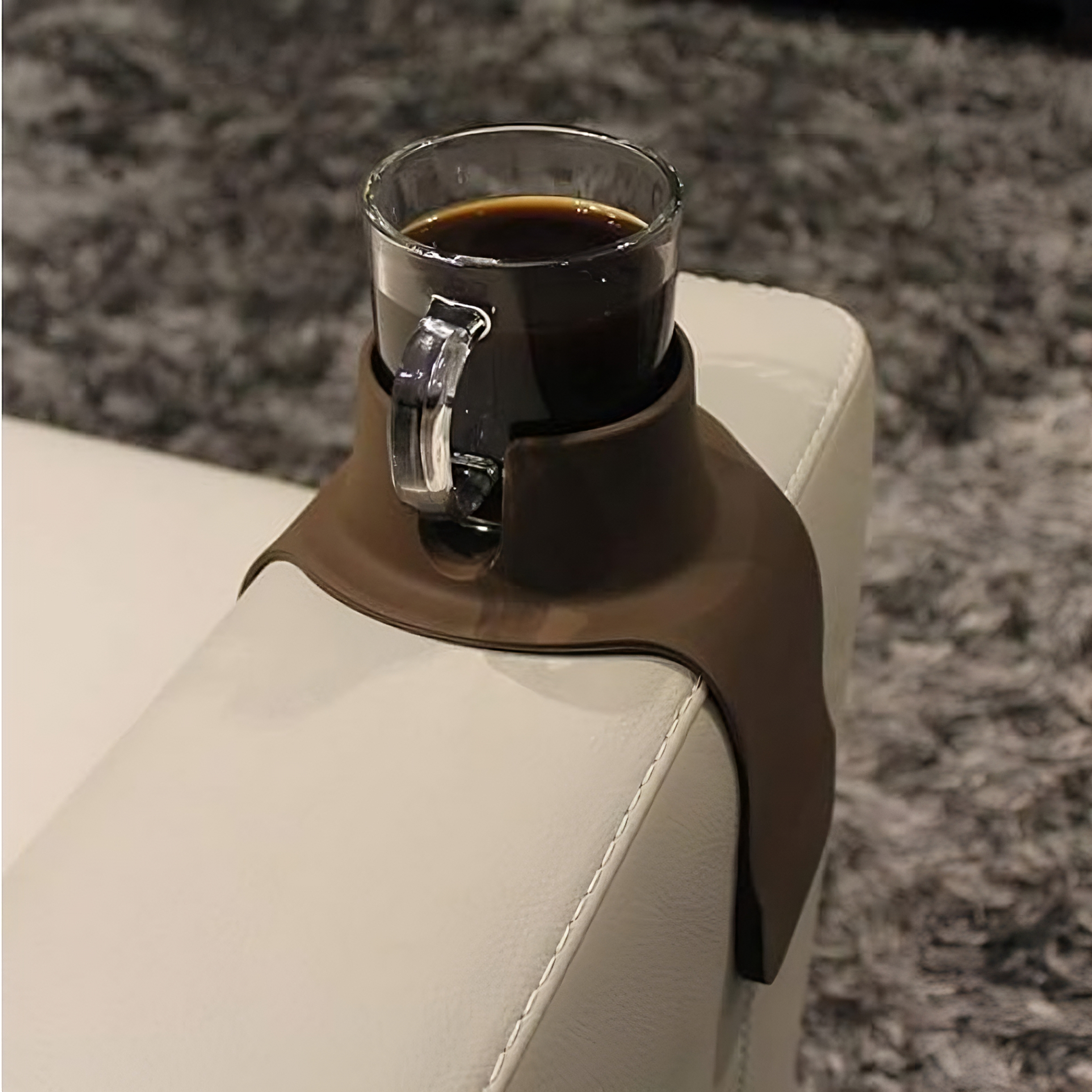 Porte-Gobelet pour Canapé - Support Flexible en Silicone pour Accoudoirs