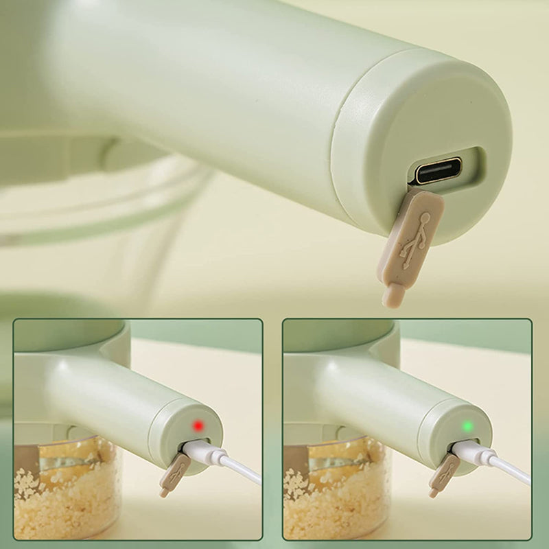 Mini Hachoir Sans Fil - Hachoir Rechargeable USB 250 ml avec Lames en Acier Inoxydable