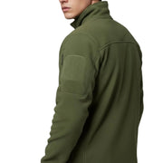 Veste Polaire Homme - Col Montant avec Fermeture Éclair et Poches Zippées