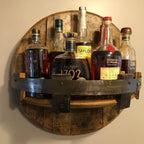 Présentoir Décoratif pour Bouteille de Whisky - Support en Bois pour Présentation sur Table