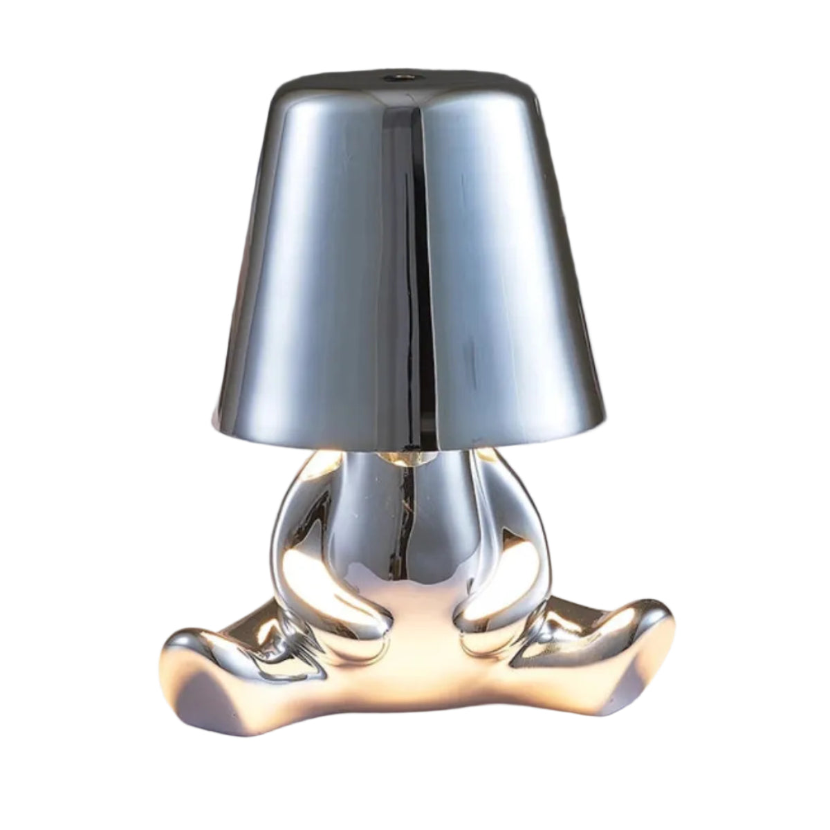 Lampe de Table LED Rechargeable - Aluminium et Résine avec Éclairage Réglable
