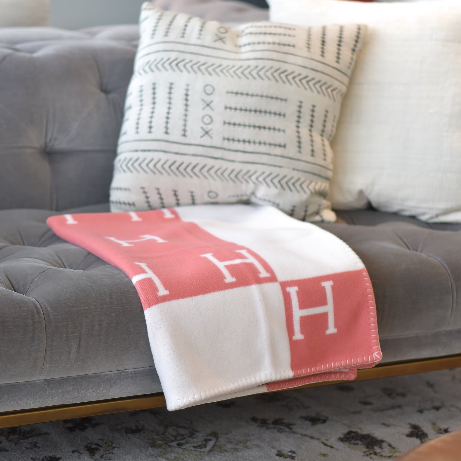 Plaid en Mélange de Laine et Cachemire - Canapé, Lit et Usage Intérieur