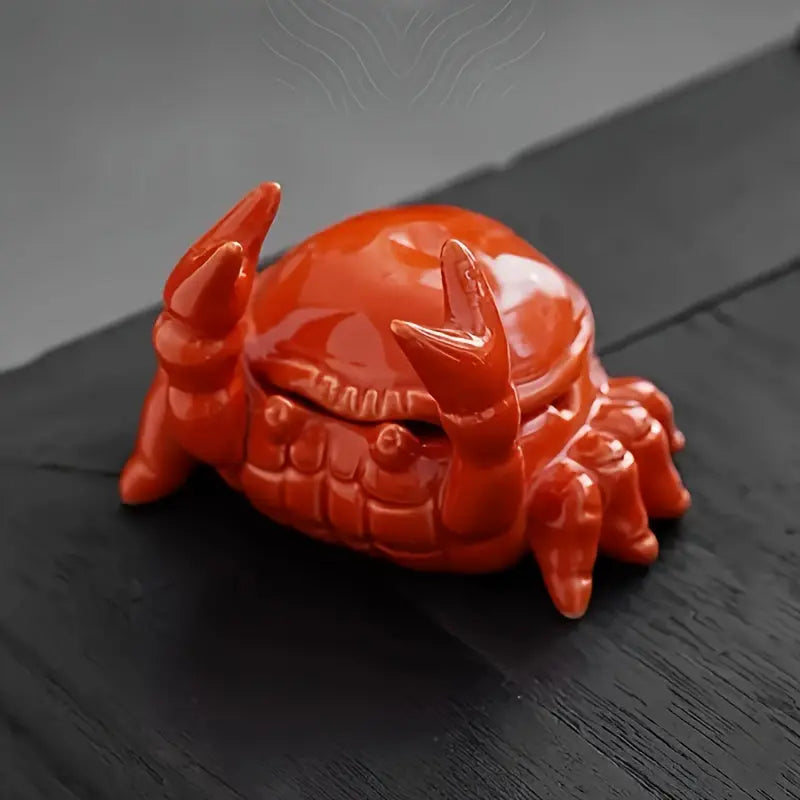 Cendrier en Céramique - Bol Décoratif en Forme de Crabe pour Usage de Table