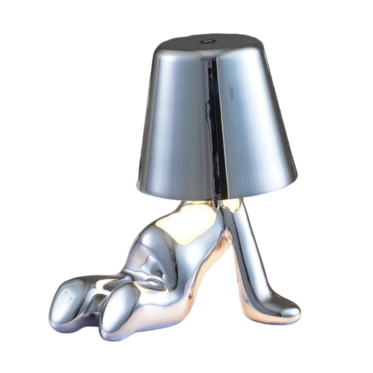 Lampe de Table LED Rechargeable - Aluminium et Résine avec Éclairage Réglable