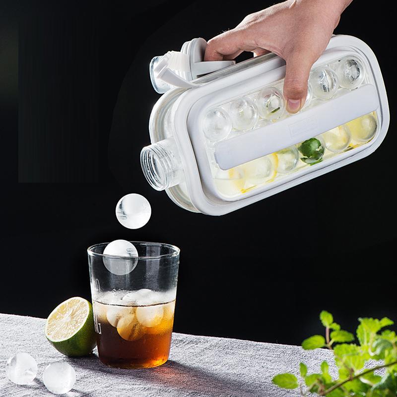 Bouteille à Glaçons 2-en-1 en Silicone - Moule Réutilisable pour Eau et Boissons