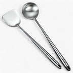 Ensemble d'Ustensiles de Cuisine en Acier Inoxydable - Ustensiles pour Cuisson et Service