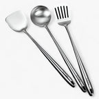 Ensemble d'Ustensiles de Cuisine en Acier Inoxydable - Ustensiles pour Cuisson et Service