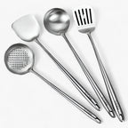 Ensemble d'Ustensiles de Cuisine en Acier Inoxydable - Ustensiles pour Cuisson et Service