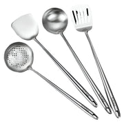 Ensemble d'Ustensiles de Cuisine en Acier Inoxydable - Ustensiles pour Cuisson et Service