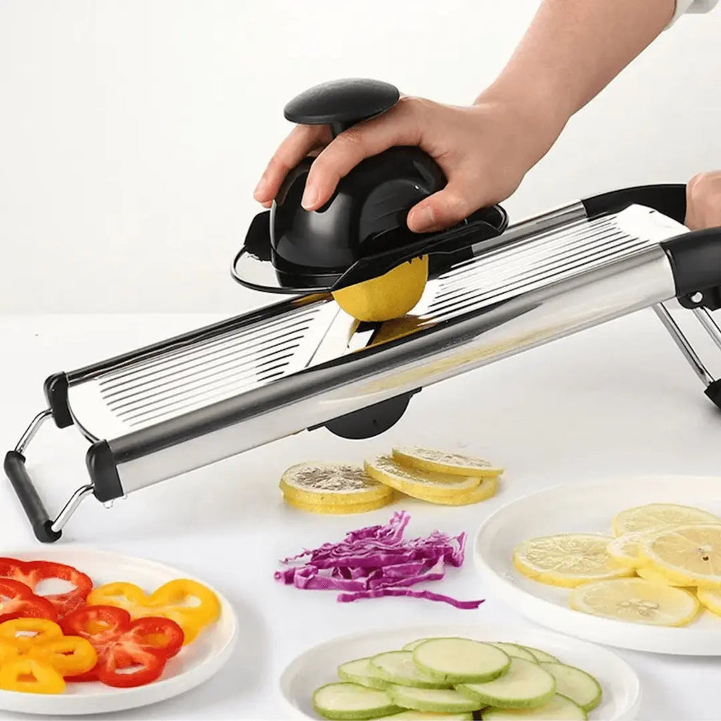 Mandoline en Acier Inoxydable - Trancheuse Réglable pour la Préparation des Aliments