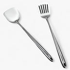 Ensemble d'Ustensiles de Cuisine en Acier Inoxydable - Ustensiles pour Cuisson et Service