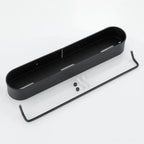 Étagère Murale de Salle de Bain Noire - Panier de Douche en Acier Inoxydable avec Barre Porte-Serviettes