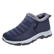 Bottes de Neige Courtes pour Femme - Design Slip-On Doublé en Polaire avec Extérieur Résistant à l'Eau