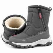 Bottes de Neige Mi-Mollet Unisexes - Doublure Épaisse en Peluche pour les Journées Froides d'Hiver