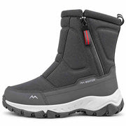 Bottes de Neige Mi-Mollet Unisexes - Doublure Épaisse en Peluche pour les Journées Froides d'Hiver