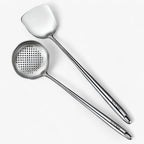 Ensemble d'Ustensiles de Cuisine en Acier Inoxydable - Ustensiles pour Cuisson et Service