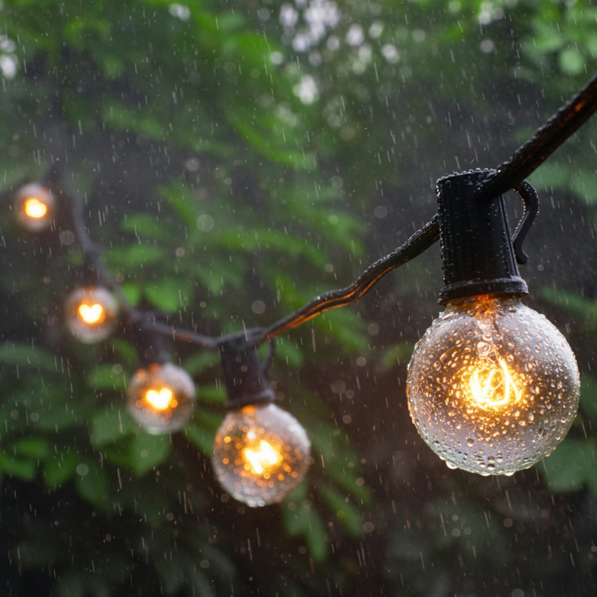 Guirlande LED Extérieure 15M - Éclairage Chaud IP65 pour Jardin, Terrasse et Pergola