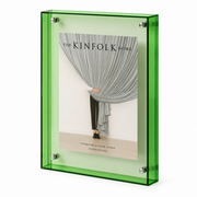 Cadre Photo LED - Affichage Lumineux en Acrylique Transparent pour Bureau et Étagère