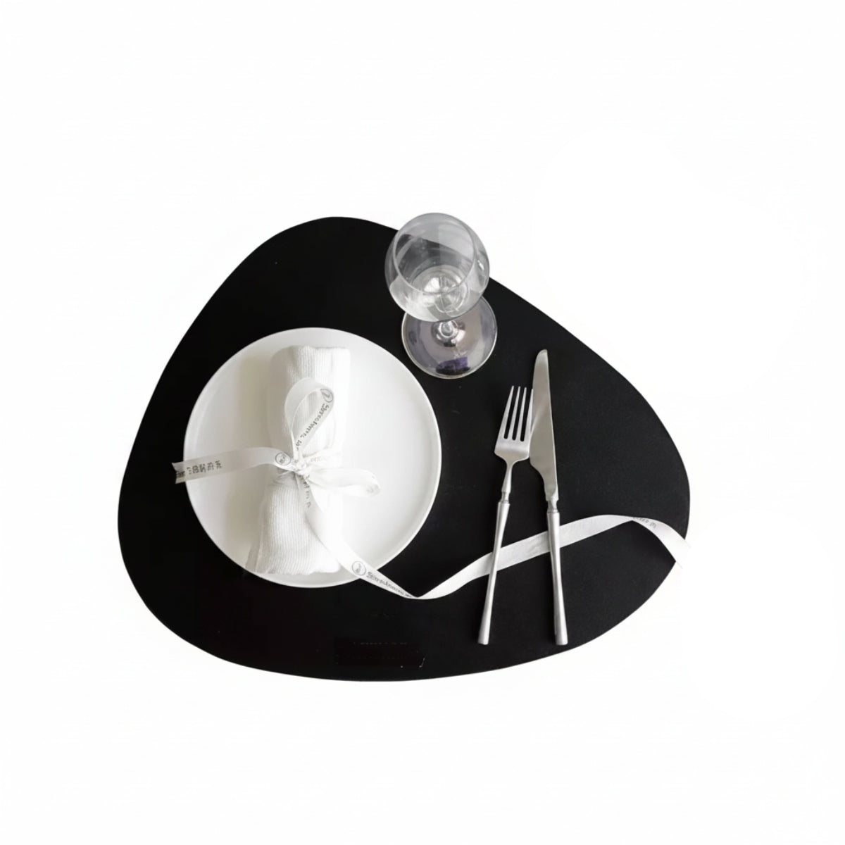 Set de Sets de Table en Cuir PU - Sous-Plateaux Résistants à l'Eau avec Dessous de Verre
