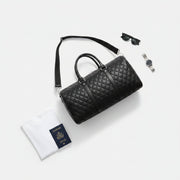 Sac Week-End Homme en Cuir Véritable - Bandoulière Réglable et Poches Multiples