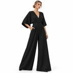 Combinaison en Mousseline - Taille Haute avec Jambes Larges et Coupe Longue