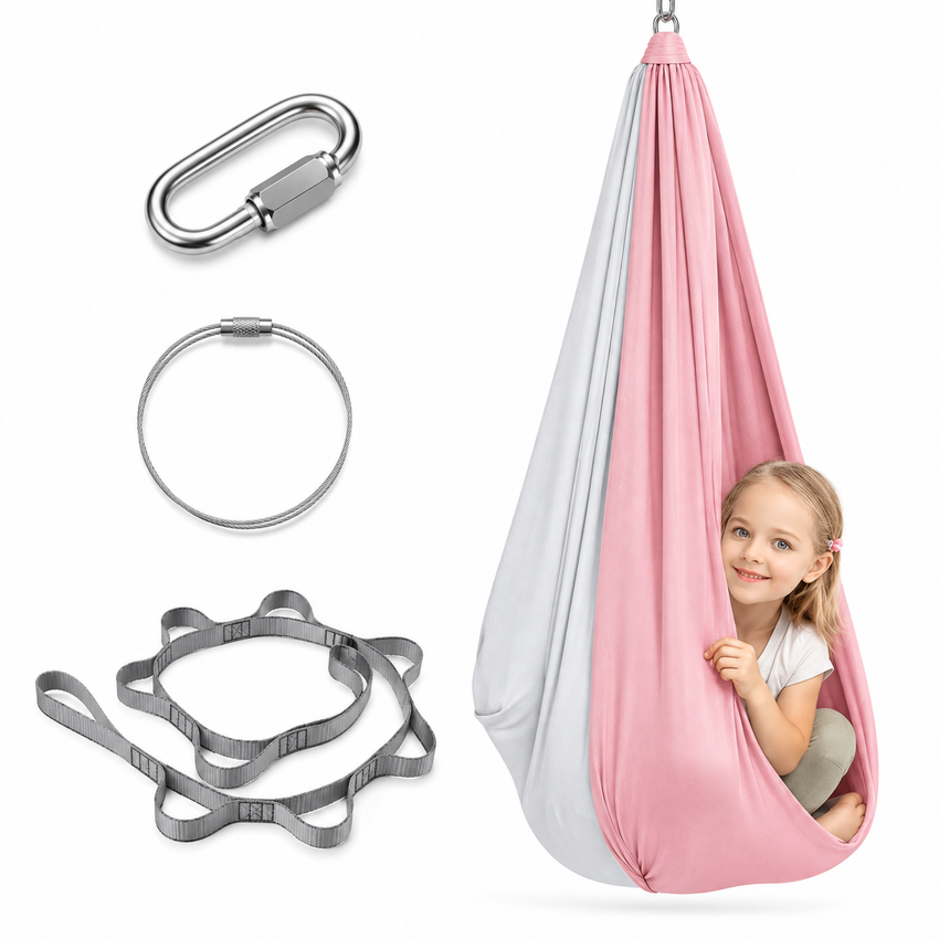 Balançoire Suspendue en Tissu - Design Résistant aux Intempéries avec Kit de Montage