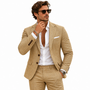 Costume Homme en Lin - Coupe Slim pour Événements et Tenues d'Été