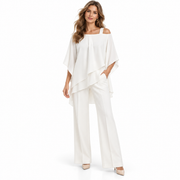 Ensemble Femme avec Blouse Superposée - Haut et Bas Assortis pour le Quotidien