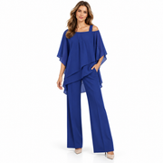 Ensemble Femme avec Blouse Superposée - Haut et Bas Assortis pour le Quotidien