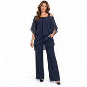 Ensemble Femme avec Blouse Superposée - Haut et Bas Assortis pour le Quotidien
