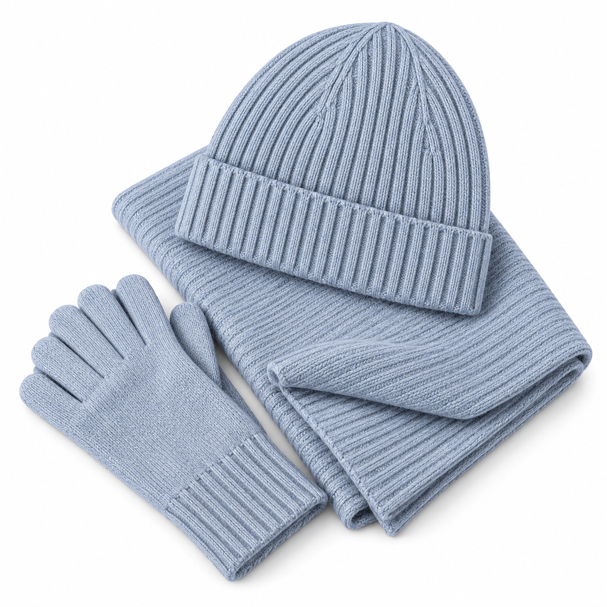 Ensemble d'Hiver en Cachemire - Design Tricoté Coordonné pour le Quotidien et la Maison