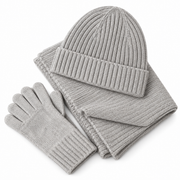 Ensemble d'Hiver en Cachemire - Design Tricoté Coordonné pour le Quotidien et la Maison