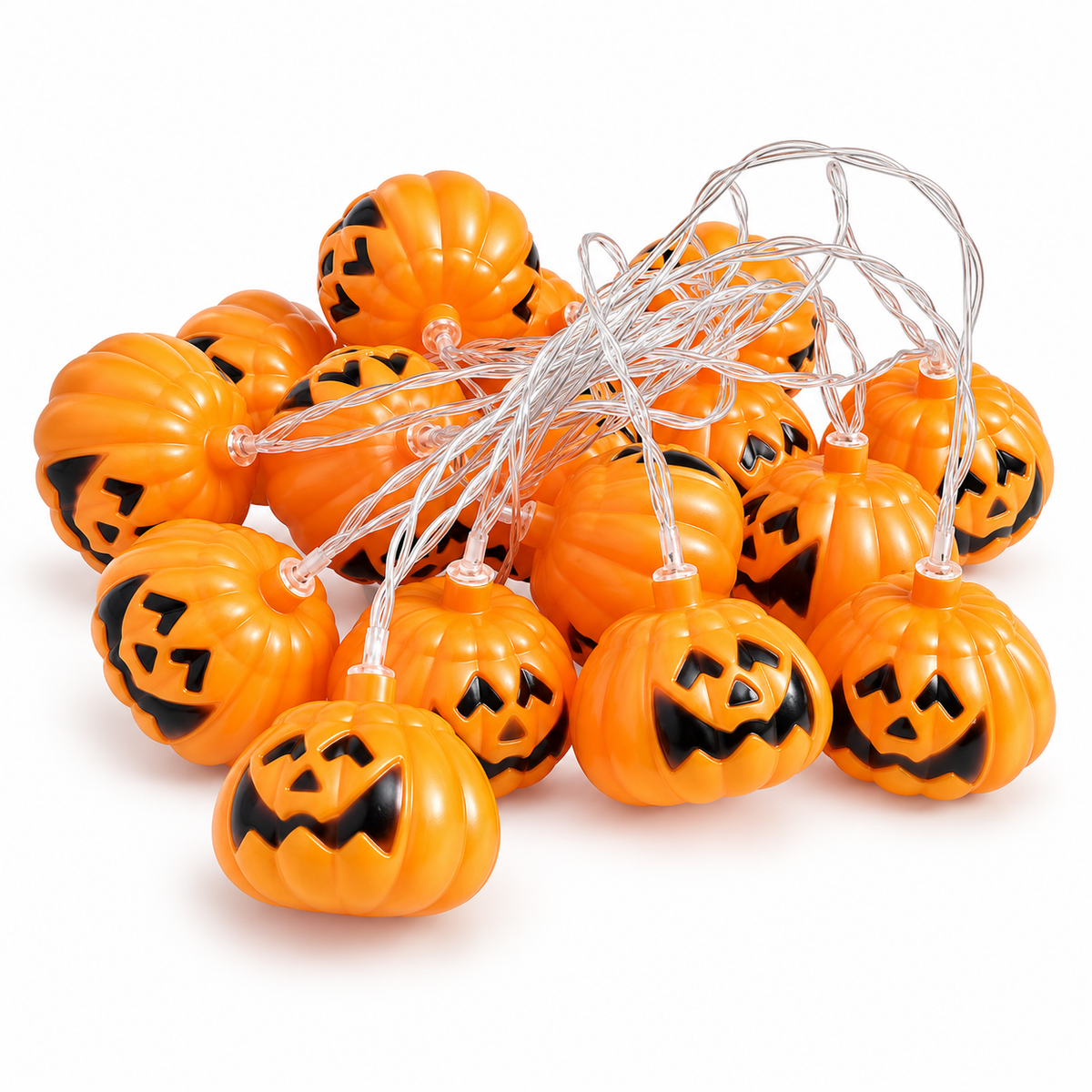 Guirlande Lumineuse Halloween - Citrouilles et Fantômes pour Décoration Intérieure et Extérieure