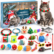 Calendrier de l'Avent pour Chat - 24 Surprises Jouets pour le Compte à Rebours de Noël