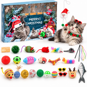 Calendrier de l'Avent pour Chat - 24 Surprises Jouets pour le Compte à Rebours de Noël