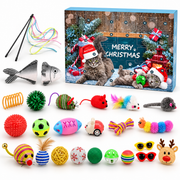 Calendrier de l'Avent pour Chat - 24 Surprises Jouets pour le Compte à Rebours de Noël