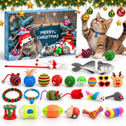 Calendrier de l'Avent pour Chat - 24 Surprises Jouets pour le Compte à Rebours de Noël