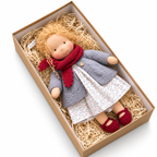 Poupée en Tissu Faite Main - Design Inspiré de Waldorf pour Jeu de Rôle et Décoration
