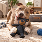 Jouet pour Chien en Tissu Renforcé - Ours en Peluche pour Mastication et Jeu Interactif