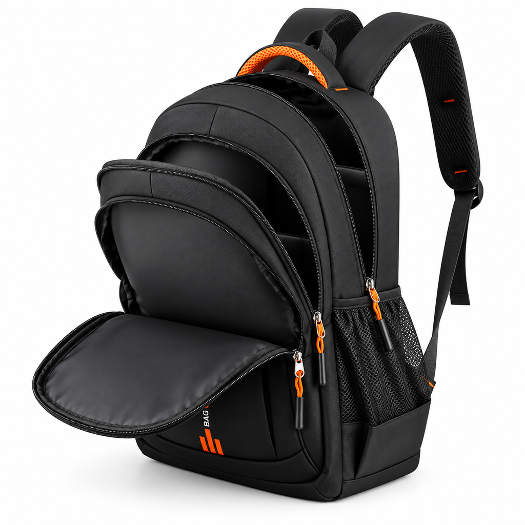 Sac à Dos pour Ordinateur Portable en Tissu Oxford Résistant à l'Eau - Design Multi-Compartiments 15,6 Pouces