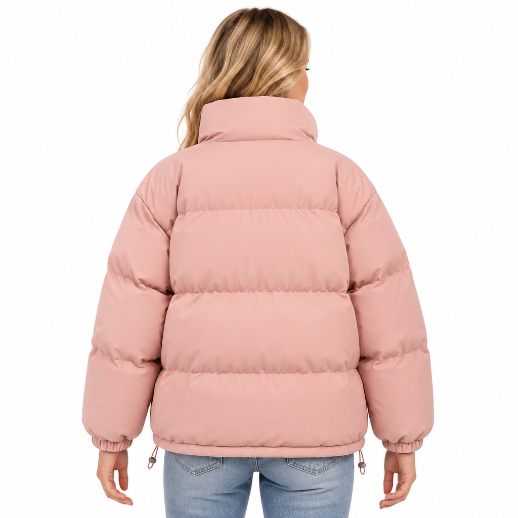 Veste à Capuche en Mélange de Coton - Design Isolant avec Taille Ajustable pour Temps Frais