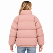 Veste à Capuche en Mélange de Coton - Design Isolant avec Taille Ajustable pour Temps Frais