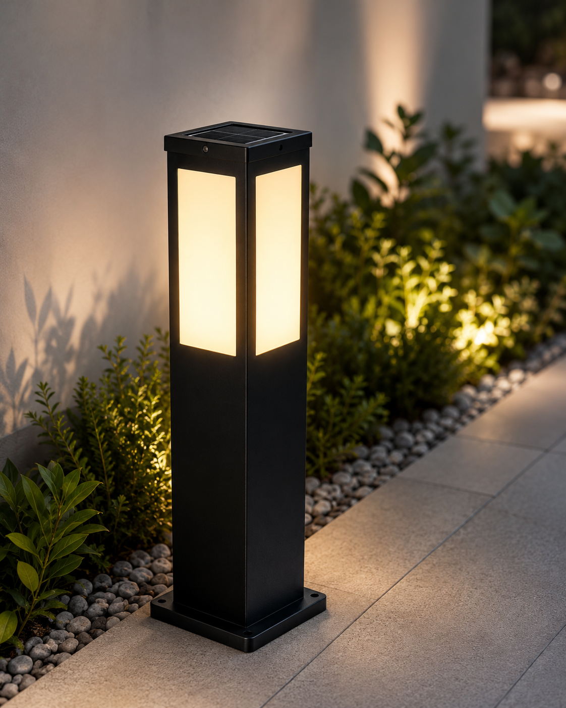 Lampe de Chemin LED Solaire - Éclairage Extérieur avec Batterie Rechargeable